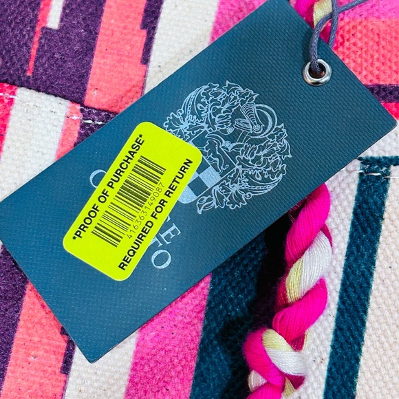 Vince Camuto Orla Pink Multi Woven Tote Bag – New With Tags - Picture 3 of 13